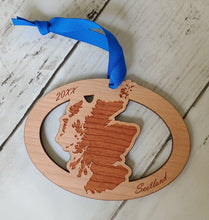 Scotland Map Ornament
