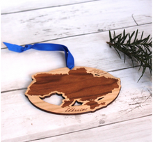 Ukraine Customized Wooden Ornament, Christmas, Personalized