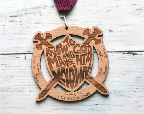 To Know God Memory Master Medal or Ornament, Christmas, Classical Conversations, Homeschooling, Religious, CC, Tutor Gift, Teacher, Award