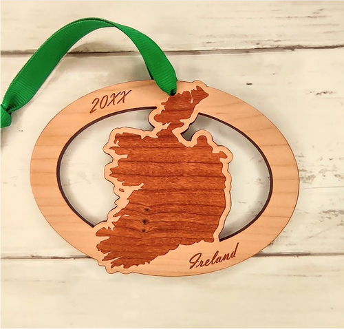 Ireland Map Ornament