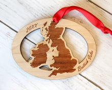 British Isles Map Ornament