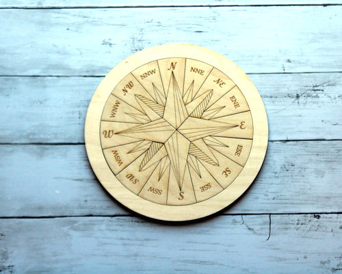 Compass Rose Wooden Puzzle