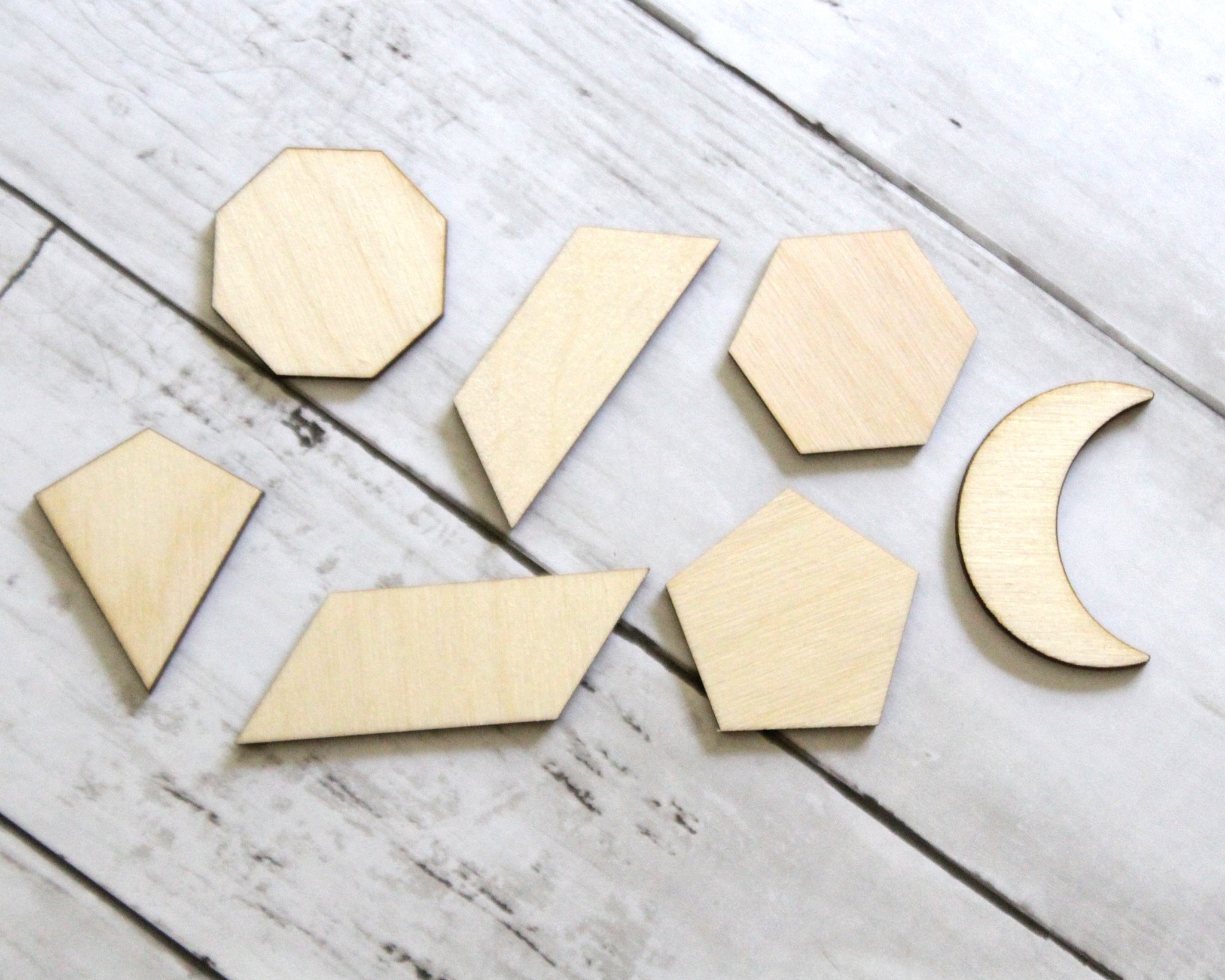 Complex Geometric Shapes, Wooden Set of 7 – Epicycle Designs