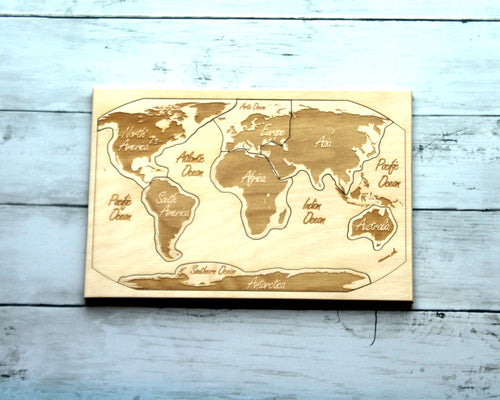World Continents Puzzle