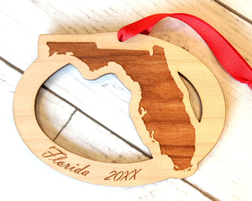 Florida Map Ornament