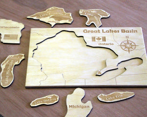 Great Lakes Wooden Puzzle