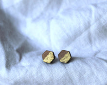 Tiny Hexagon  Earrings