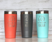 To Know God 20oz Travel Tumbler, Classical Conversations (CC) motto