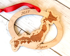 Japan Map Ornament