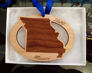 Missouri Map Ornament
