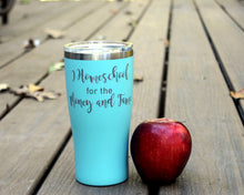 "I Homeschool For the Money and Fame" 20oz Travel Tumbler