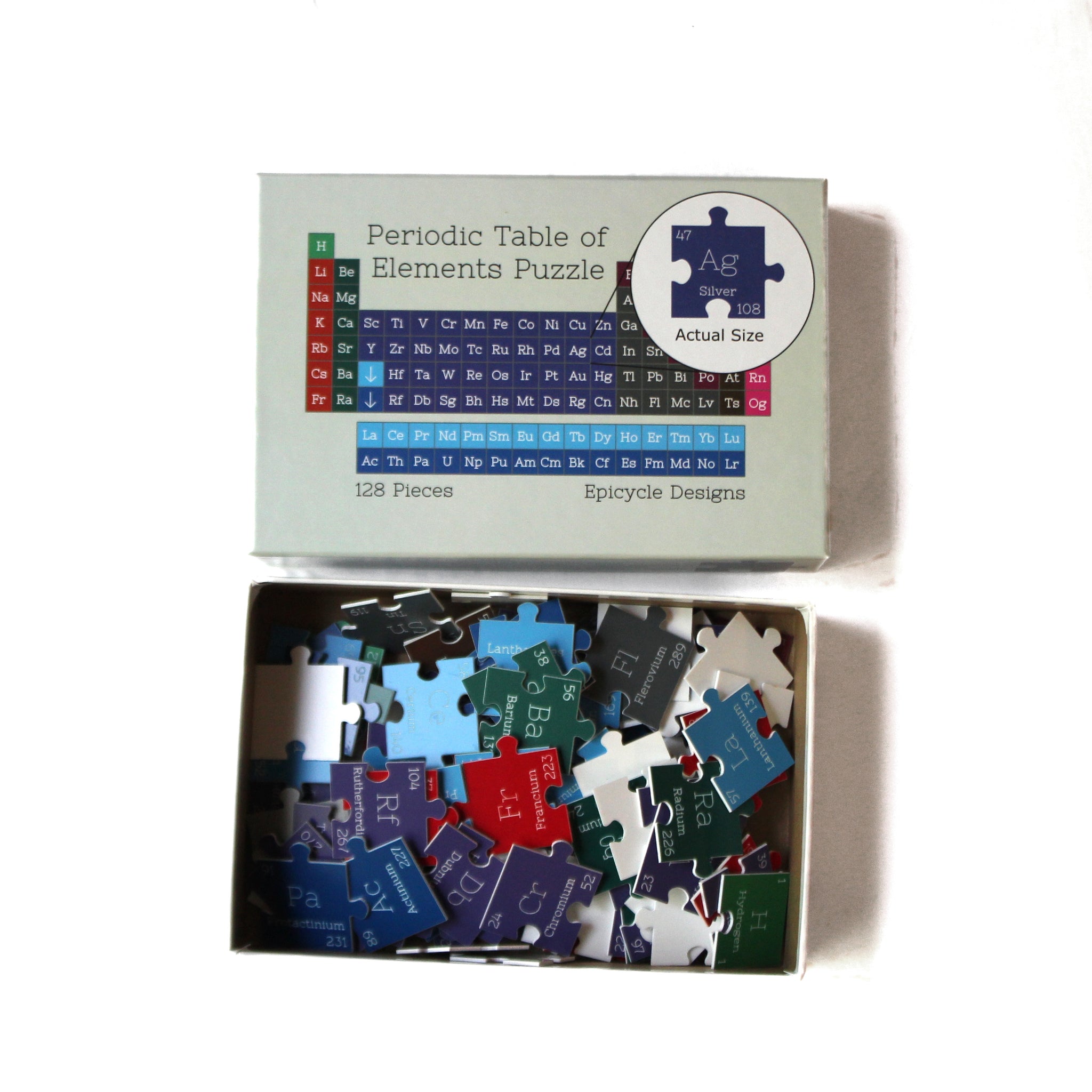 Periodic Table of Elements Puzzle (128 Pieces) – Epicycle Designs