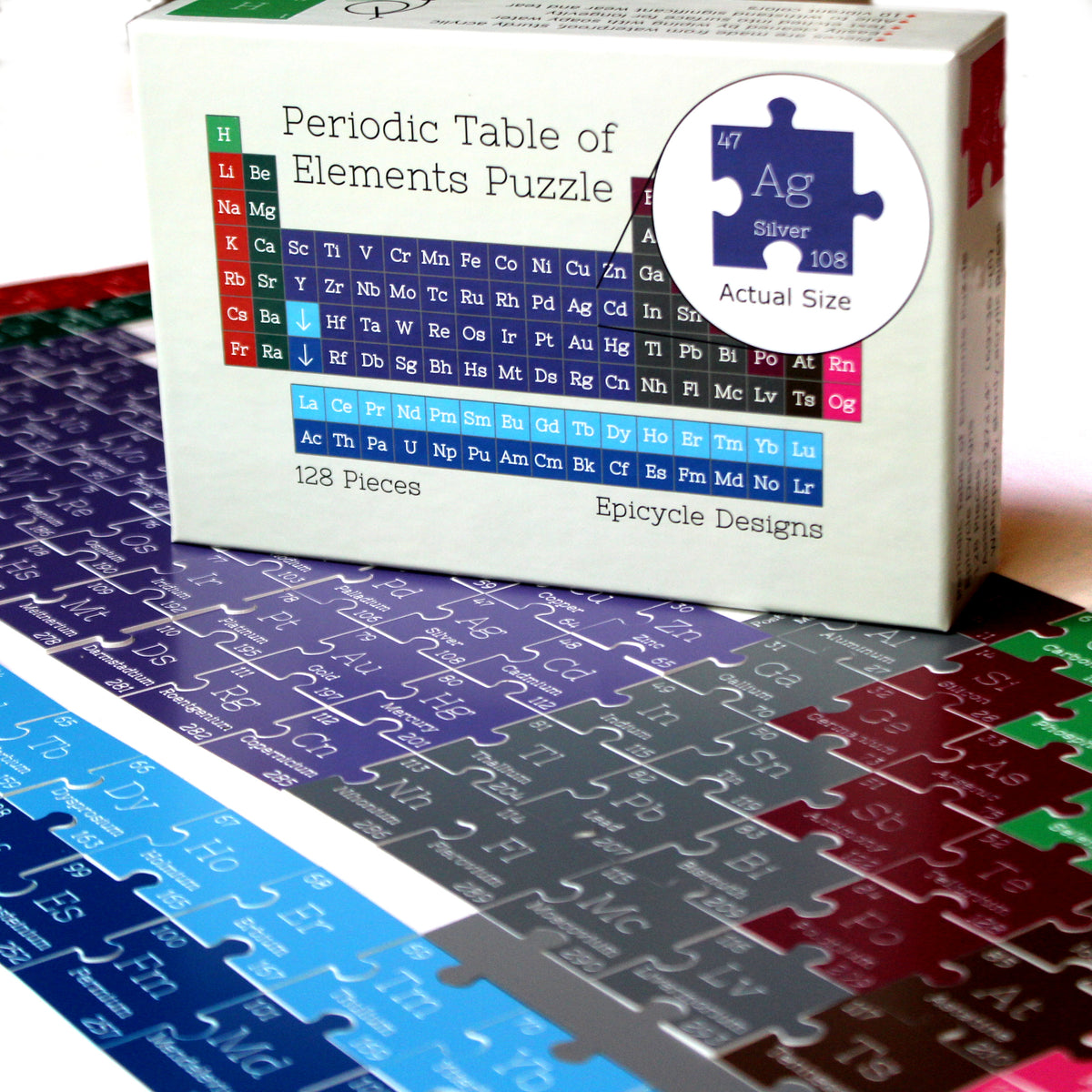 Periodic Table of Elements Puzzle (128 Pieces) – Epicycle Designs