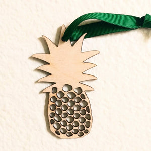 Pineapple Ornament, Wooden Cut