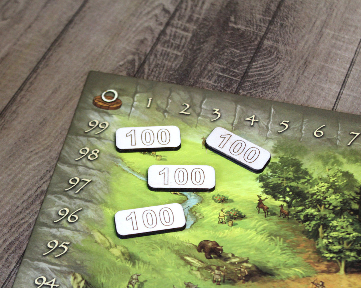 Point Counters for Board Games (1, 5, 10, 25, 50, 100, 500, and 1000 ...