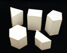 Prism Cardstock Models, Set of 5