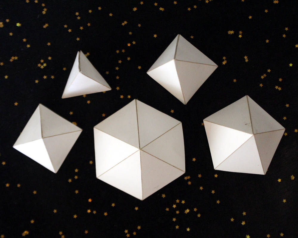 Pyramid Cardstock Models, Set of 5 – Epicycle Designs
