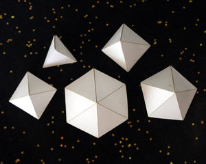Pyramid Cardstock Models, Set of 5