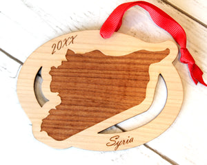 Syria Map Ornament