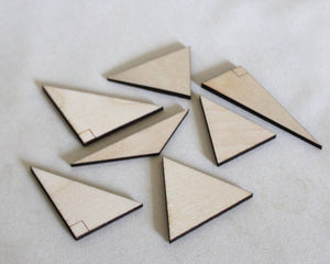 Triangles, Wooden Set of 7