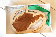 West Virginia Map Ornament